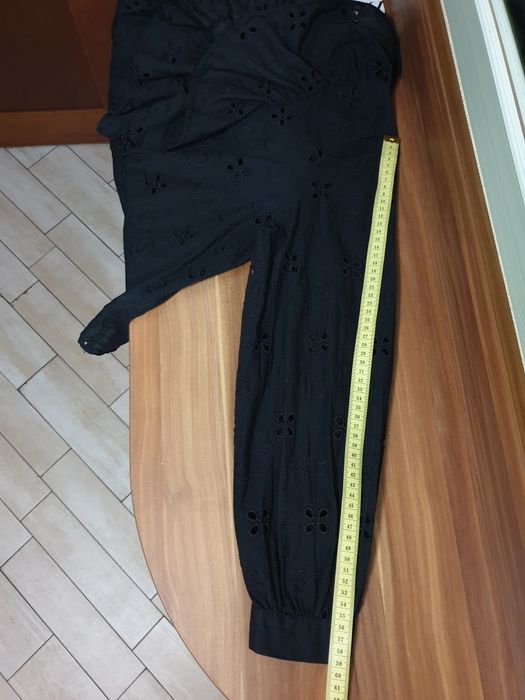 Новий топ XS блуза Zara 100% коттон жіноча бавовна хлопок сорочка рубашка кофта водолазка гольф кружево вишивка вишиванка cos Massimo Dutti