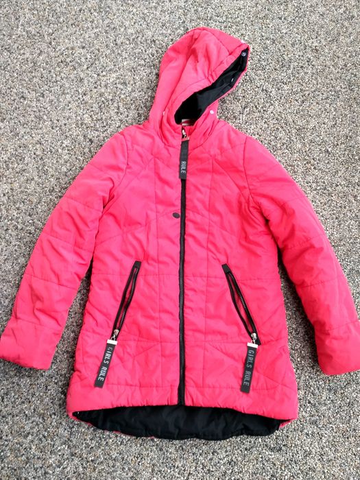 Długa kurtka płaszcz 152 Coccodrillo dziewczynki gruby ciepły zimowy