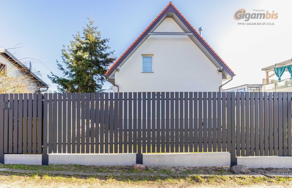 ogrodzenia nowoczesne, metalowe, palisadowe, aluminiowe