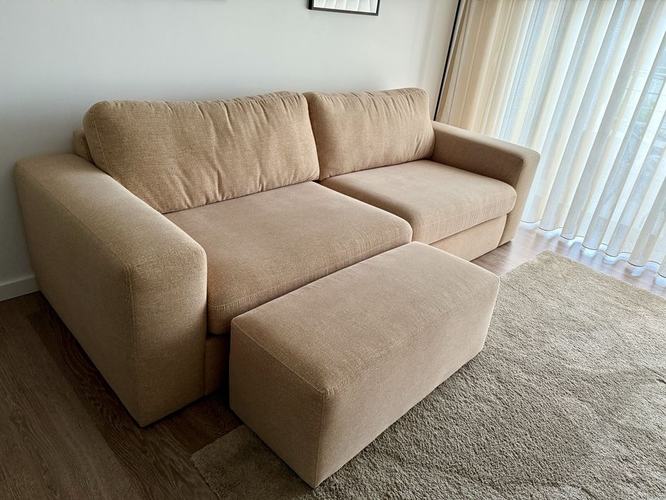 Sofá Bege Novo 240cm