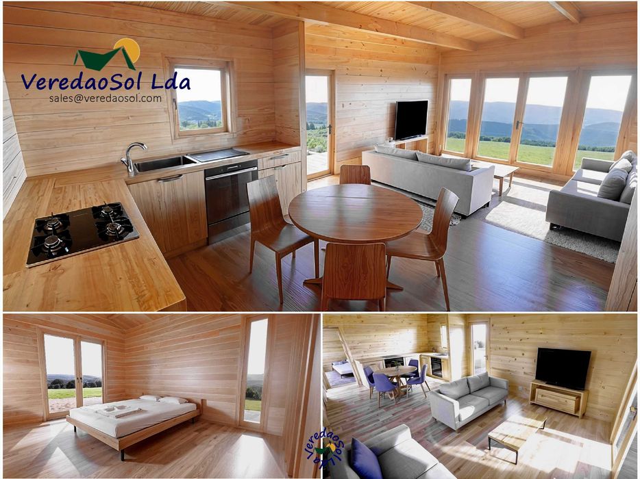 Casa Madeira ILHA T3 44mm - 68.4 m² com terraço Qualidade Premium PLUS