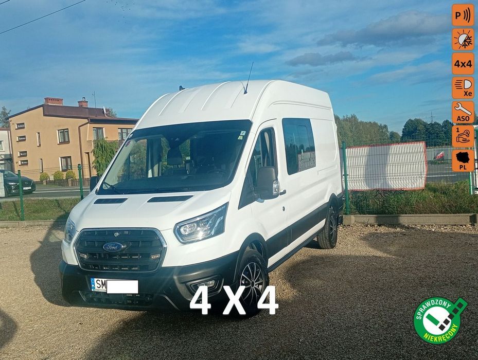 Ford Transit  6-osób *4x4*-awd *doka  *BRYGADÓWKA *