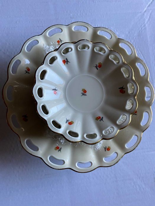 Zestaw do konfitur Ćmielów Art Deco lata 30 te