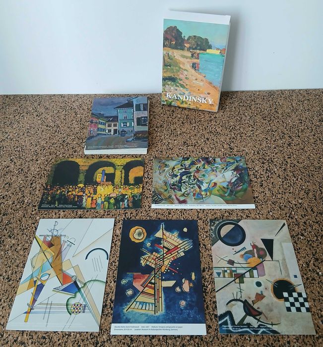 30 Postais de obras de arte de Wassily Kandinsky