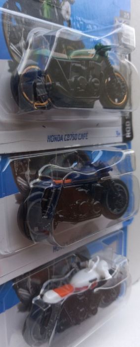 Conj 3 hot wheels honda cb750 café