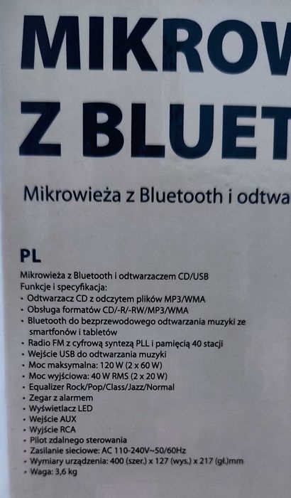 Mikro wieża Blaupunkt z bluetooth