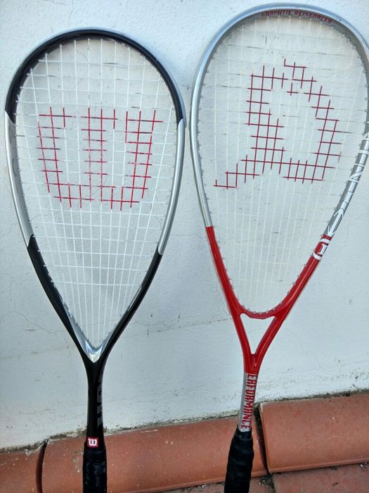 2 Raquetes marca Wilson e performance.