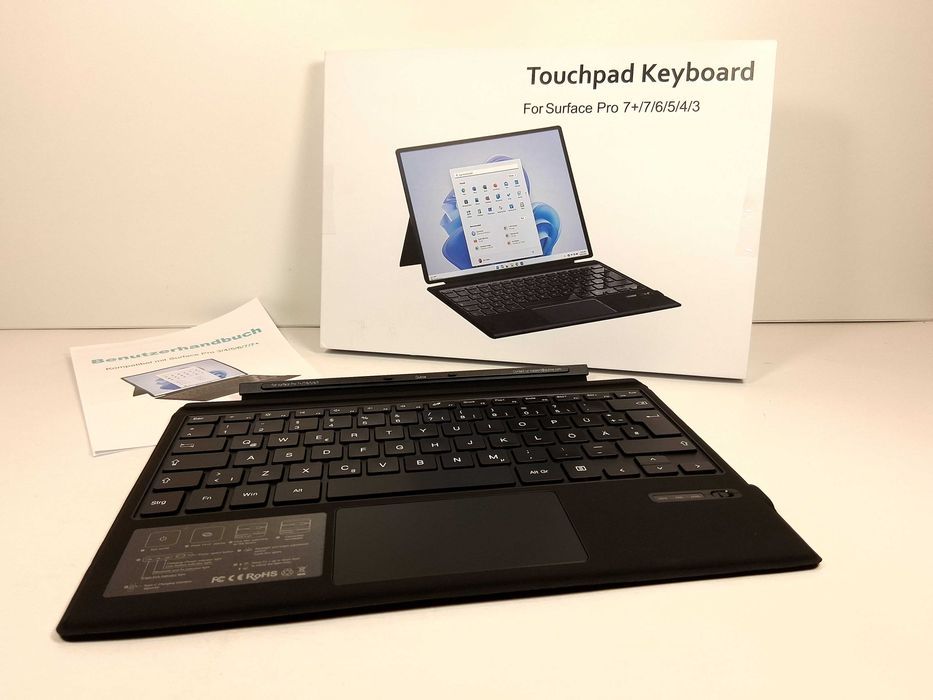 Z116 Klawiatura Bluetooth Touchpad Surface Pro 3/4/5/6/7/7+ QuloseEtui