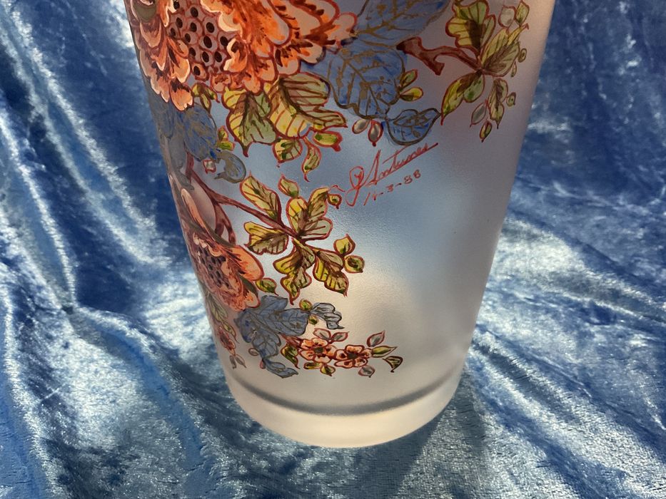 Vaso cristal Atlantis peça assinada altura 32 cm