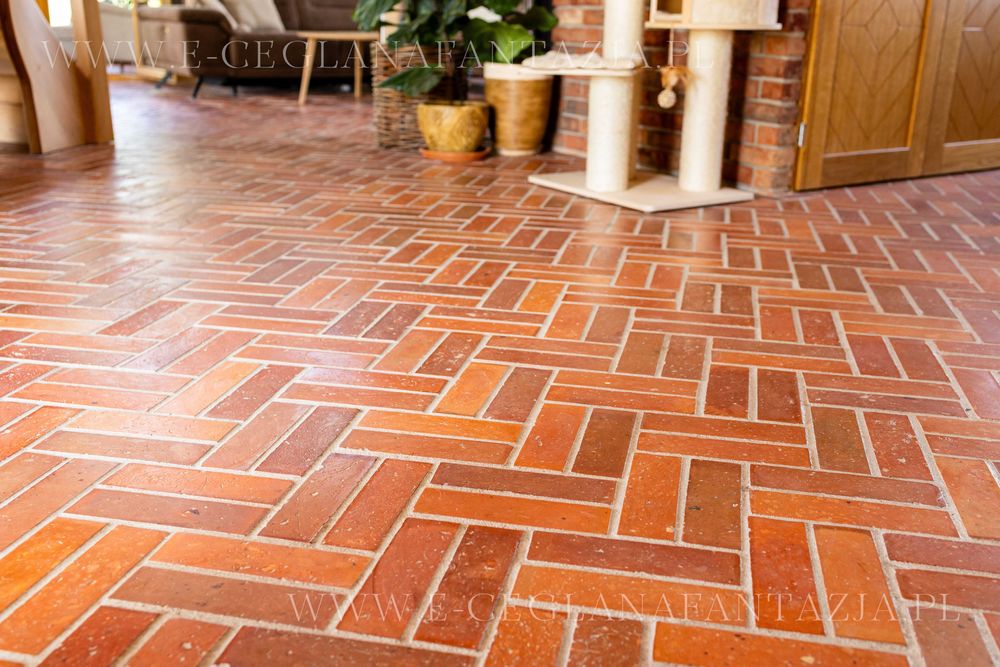 Płytki z cegły na podłogę, płytki z naturalnej cegły, płytki ceglane