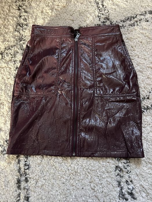 Міні спідниця бургунді Guess оригінал