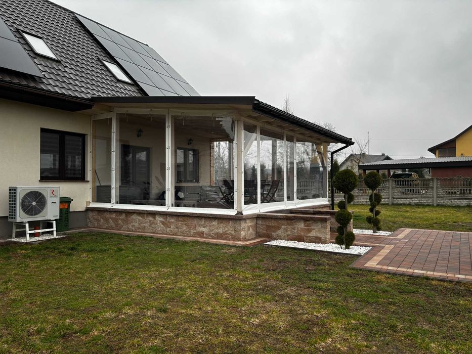 Zabudowa tarasu, plandeki, rolety tarasowe, folie tarasowe