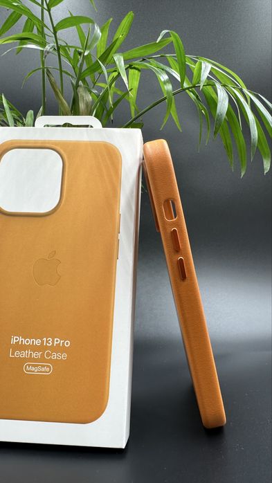 Skórzane Magsafe Etui do Iphone 13 Pro Orange