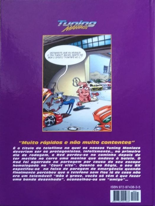 Tuning Maniacs - Livro Banda Desenhada