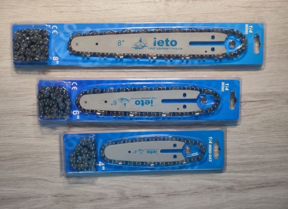 Шина  цепь для аккумуляторной мини пилы сучкореза 4, 6, 8 дюймов