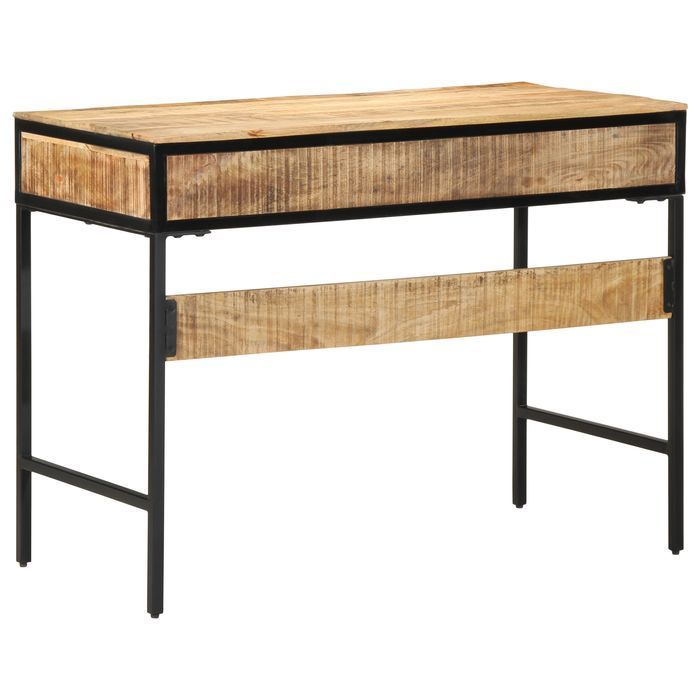 Vidaxl Biurko 100X50X75 Cm Z Litego Drewna Z Surowego Mango