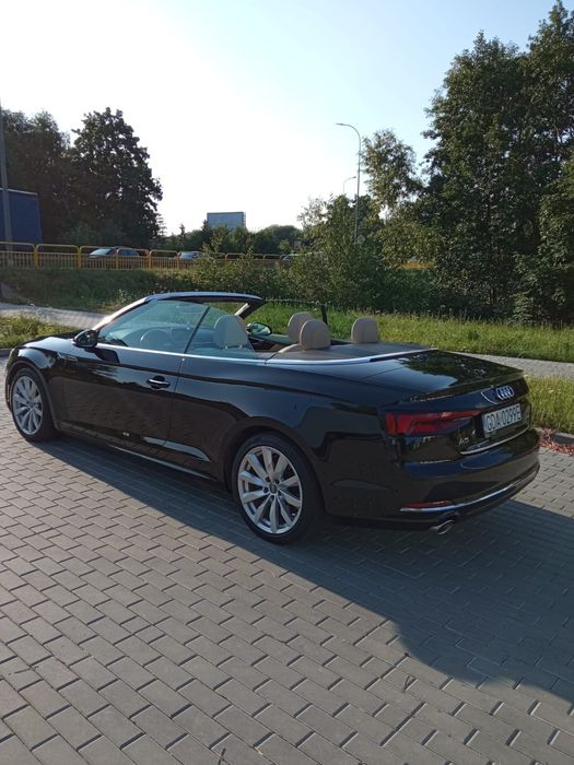 Audi A5 cabrio 2018r.  2.0 252KM Quattro automat stan bdb