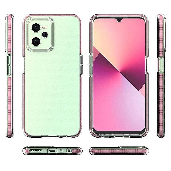 Spring Case etui Realme C35 silikonowy pokrowiec z ramką jasnoniebiesk