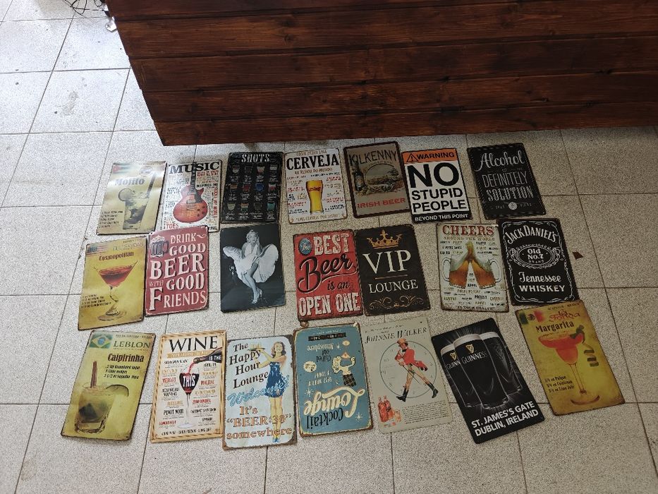 Placas em alumínio bar