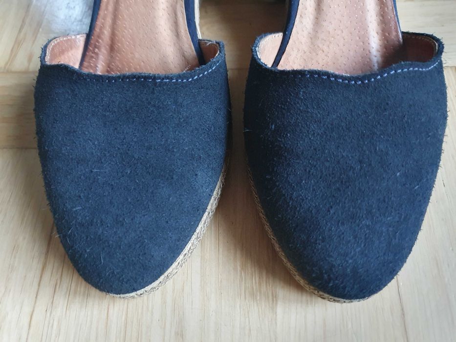 Buty Ryłko Relax skóra naturalna r. 36 (24 cm) - granatowe