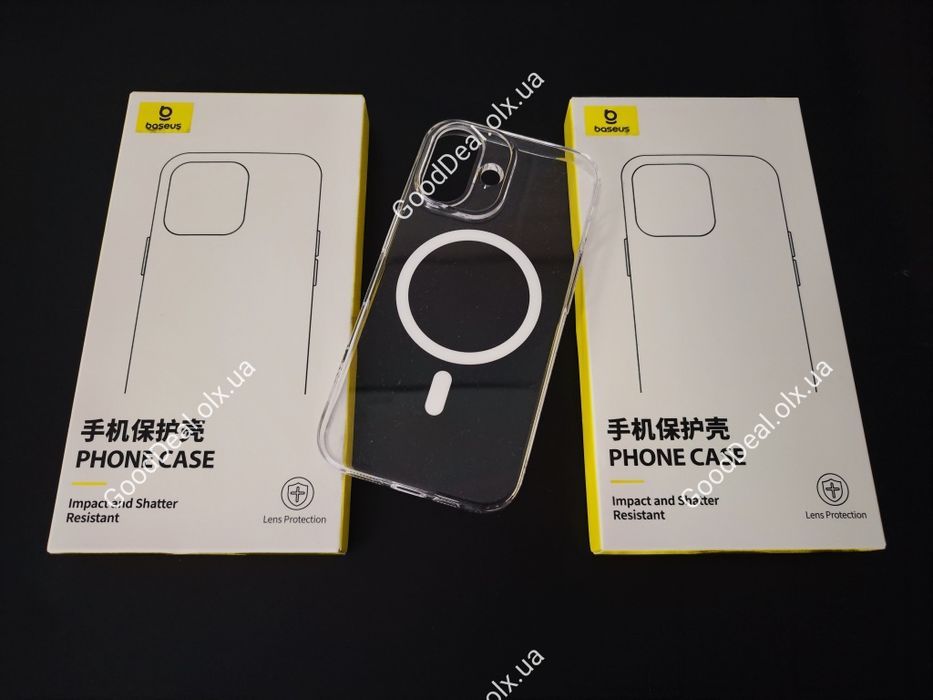 Чехол Baseus MagSafe для Apple iPhone 16, 15/16 Pro, 15/16 Pro Max.