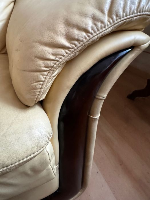 Komplet wypoczynkowy ze skóry Kler