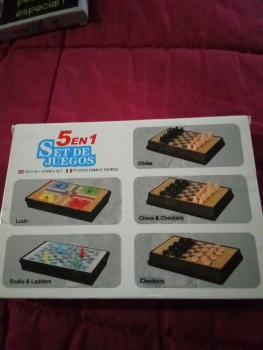 Jogos para adultos e crianças 5 em 1