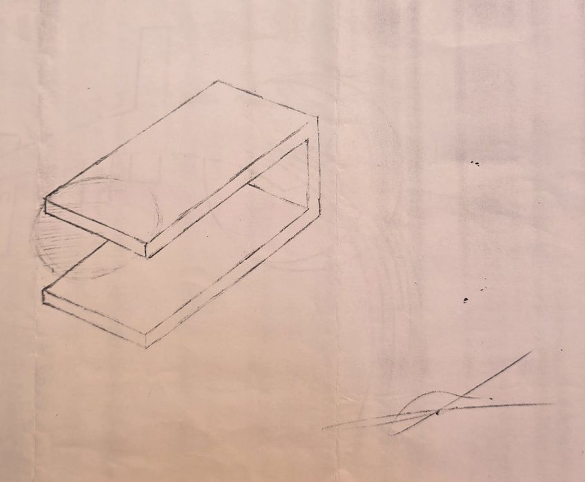 Mesa de centro, sala, em Sucupira e vidro