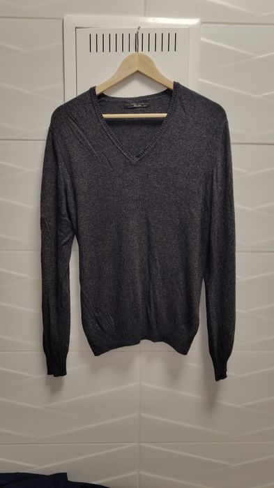 Sweter Zara Man r. M szary serek