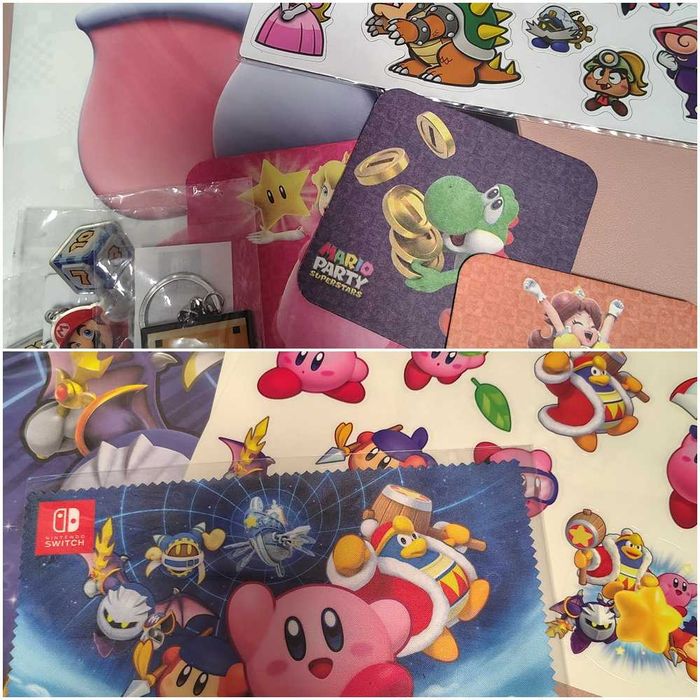 Różne plakaty, dodatki z gier(Pokemon,Zelda,Mario i inne)