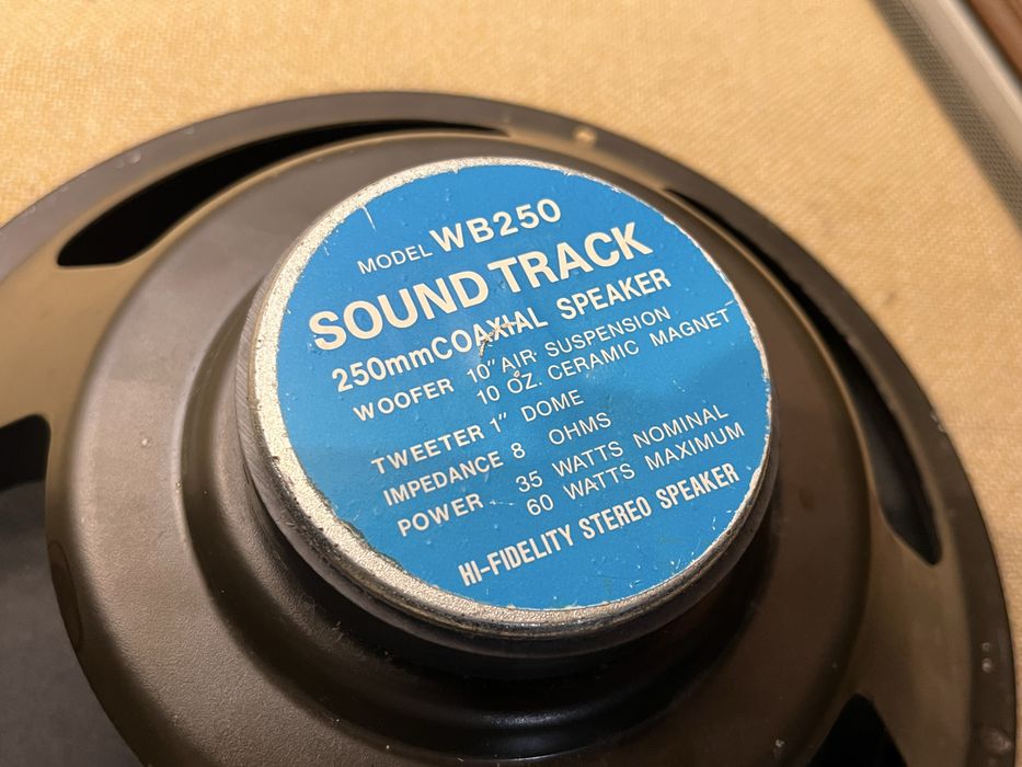 Редкие 2-х полосные 250мм динамики SOUND TRACK WB-250 (60Вт/8Ом