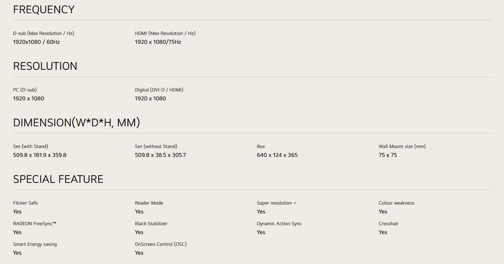 Monitor 22 Polegadas LG 22MK400H/MK(BK)430H