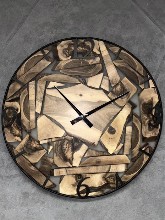 Zegar ściemny ORZECH | LOFT | NOWY