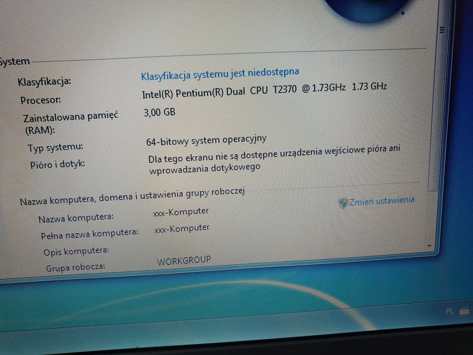 Laptop Sony vaio pcg-7134m sprawny