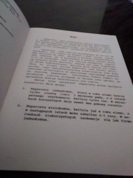 Technologia uprawy esparcety