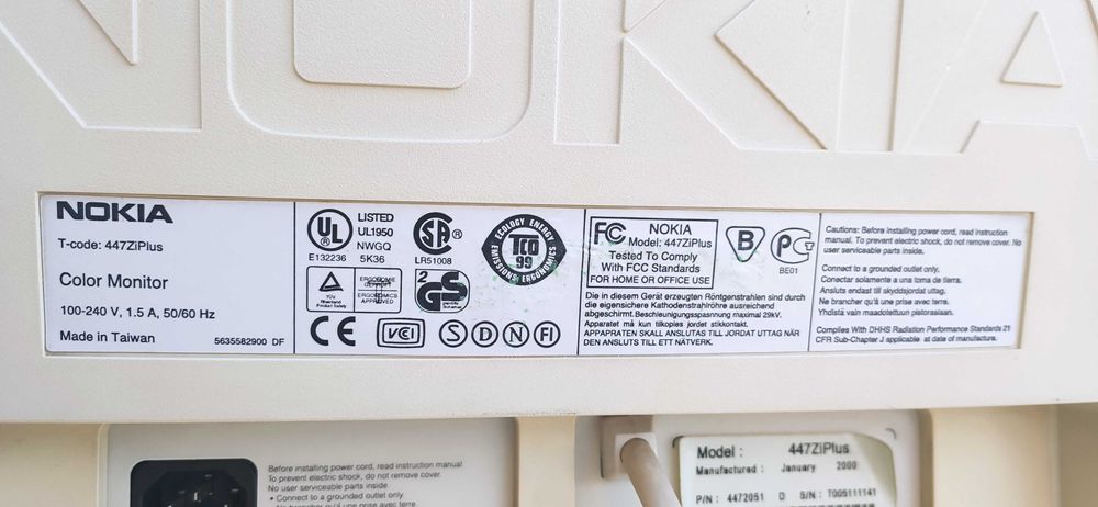 MONITOR NOKIA 17" 447Zi Plus