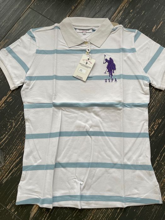 US POLO ASSGN Поло в полоску хлопок оригинал. Р М. Цена снижена!