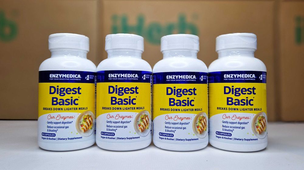 Enzymedica Digest Basic базовые пищеварительные ферменты 30, 90, 180шт