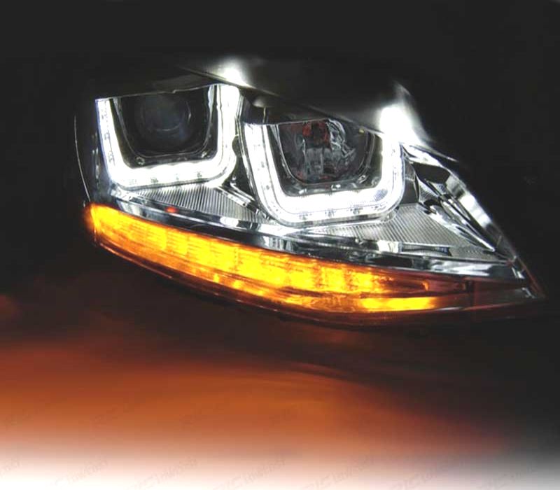 FARÓIS FRONTAIS VOLKSWAGEN VW GOLF 7 12-17 LOOK GTI FULL LED