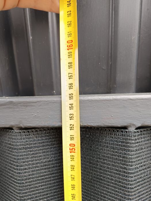 Brama z furtką, stalowa antracyt 370 cm.