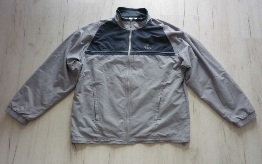 Ładna męska bluza rozpinana ADIDAS zip rozmiar M szara
