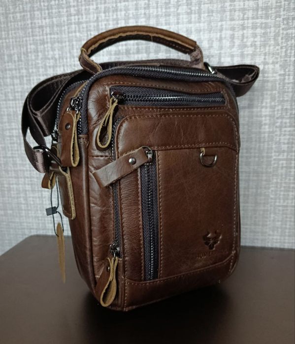 Шкіряна чоловіча сумка барсетка