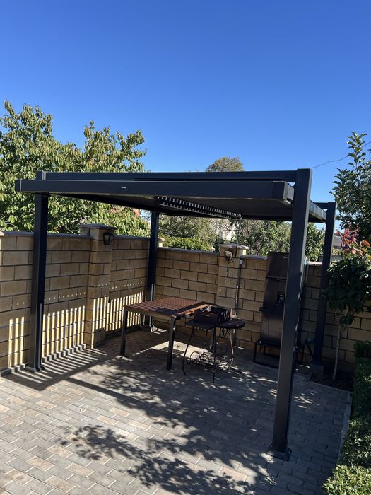 супер пергола из алюминия . Беседка, альтанка , навес.