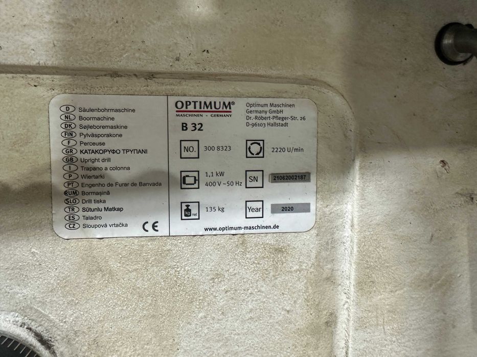 Wiertarka kolumnowa Optimum B32