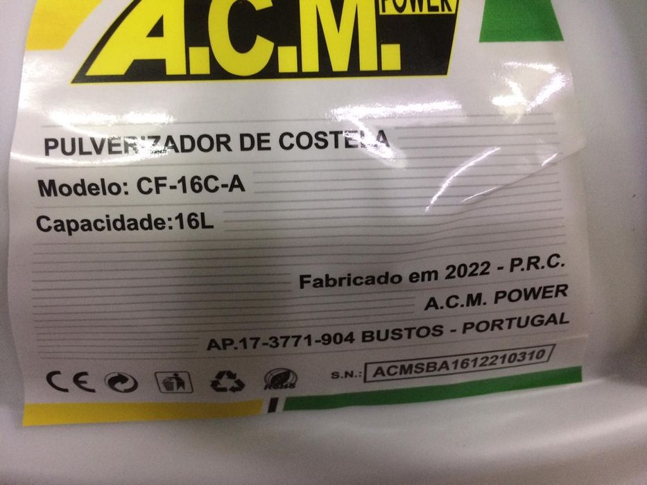 Atomizador/Pulverizador Elétrico 16L ACM