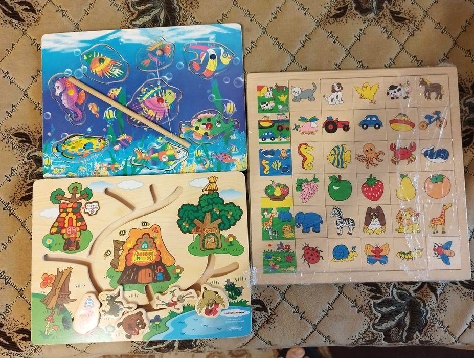 Дерев'яні пазли, лабіринт, сортер