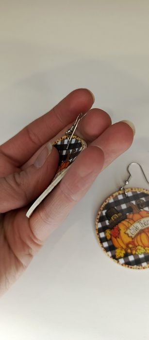 Kolczyki halloween dynia