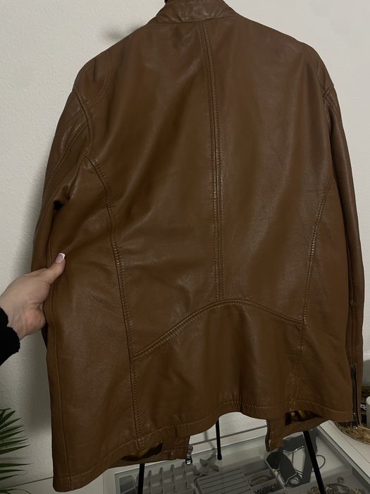 Kurtka skorzana meska naturalna Ross&Cole L/XL
