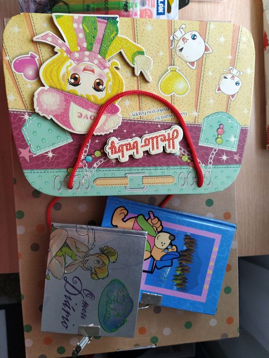 Diário infantil com cadeado