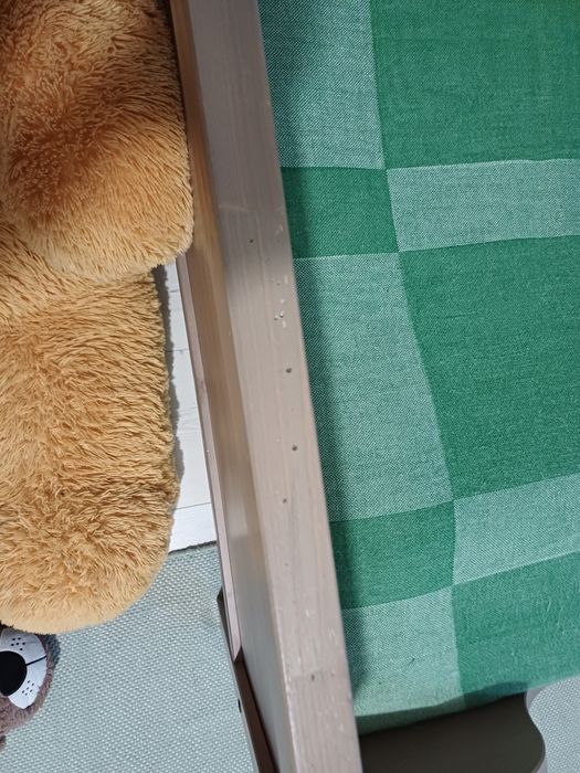 Zestaw łóżko z materacem rosnące z dzieckiem ikea Sundvik